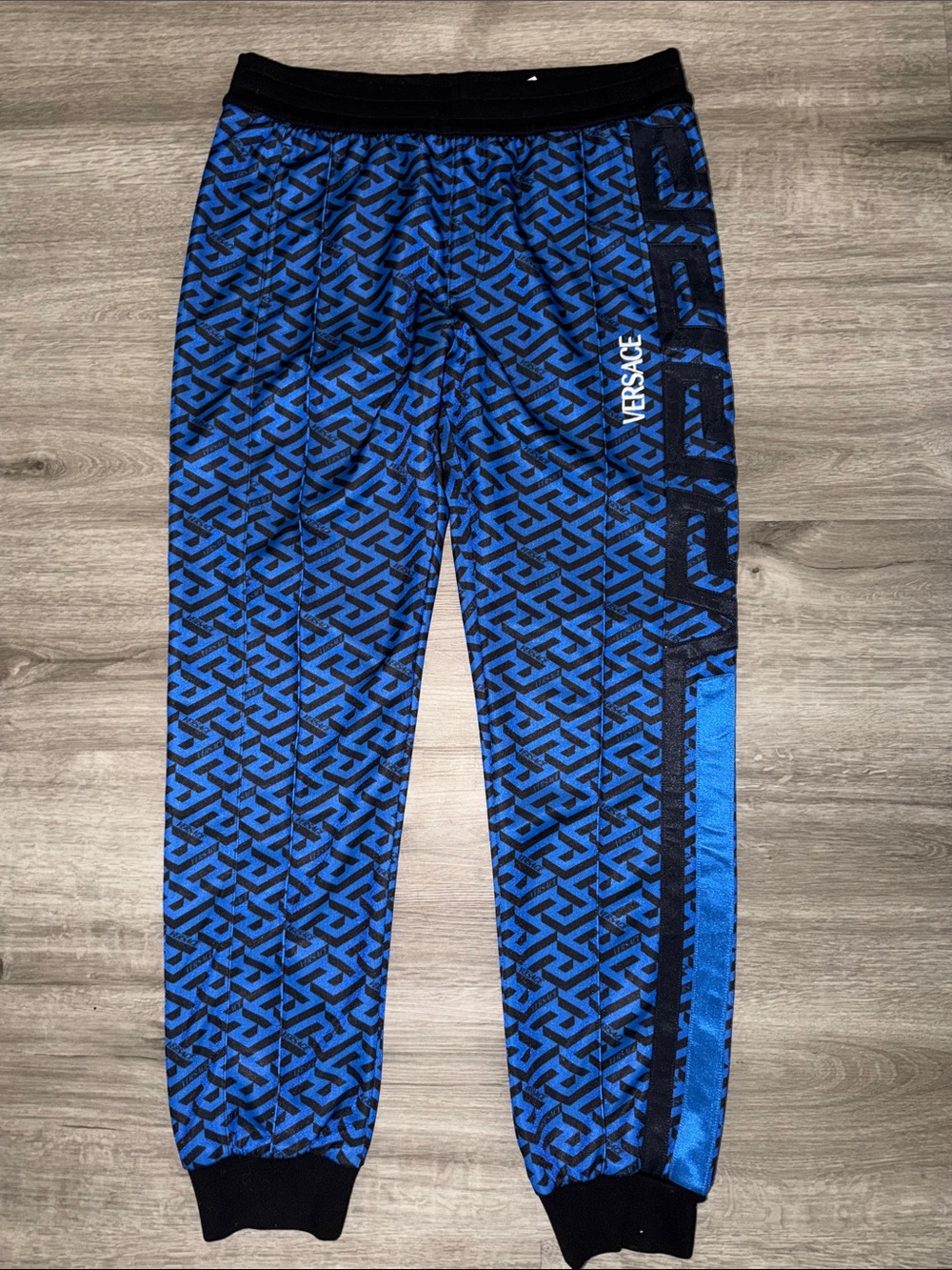 Authentic Versace monogram-print track trousers